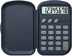 【中古】Desktop Calculator Black Calculator Desktop Portable Flip Scientific Calculator Student Office Financial 12-Digit Display Calculator Pr