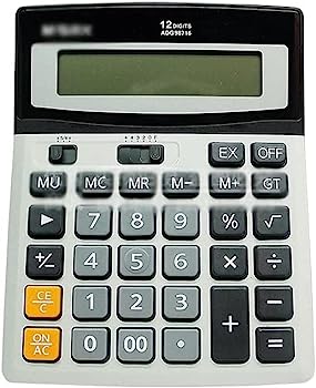 Desktop Calculator Calculator 12-Digit Solar-Powered Calculator Silent Dual Power Calculator for Business Office Calculator Precise (Co