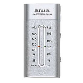 【中古】【未使用未開封】aiwa(アイワ) ポケットラジオ シルバー AR-AP40S ［AM/FM/ワイドFM対応］