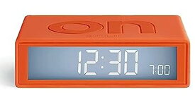 【中古】【未使用未開封】Lexon フリッププラス トラベル リバーシブル LCD 目覚まし時計 ラジオコントロール - オレンジ