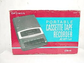 【中古】Radio Shack Optimus ポータブルカセットテープ&電話コールレコーダー CTR-111