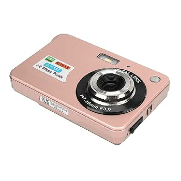 【中古】デジタルカメラ、4K Vlogging 48MP (ピンク)