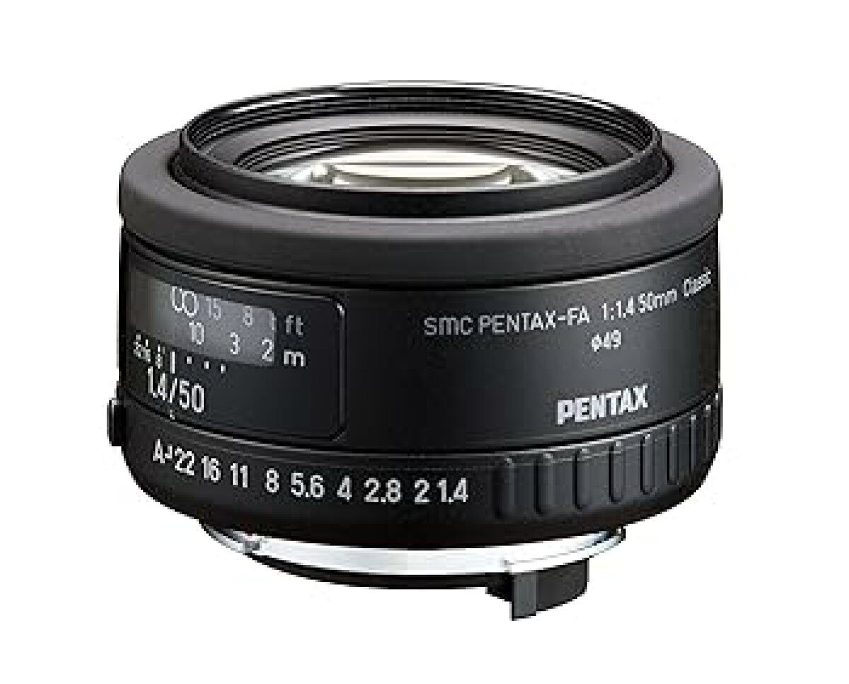 【中古】smc PENTAX-FA 50mmF1.4 クラシック、シングルフォーカス、Kマウントデジタル一眼レフカメラ用の標準レンズ。