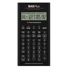 【中古】Texas Instruments TI BA II PlusプロフェッショナルFinancial Calculator ? 10文字( S ) ? LCD ? バッテリーPowered IIBAPRO / CLM / 4l1 /
