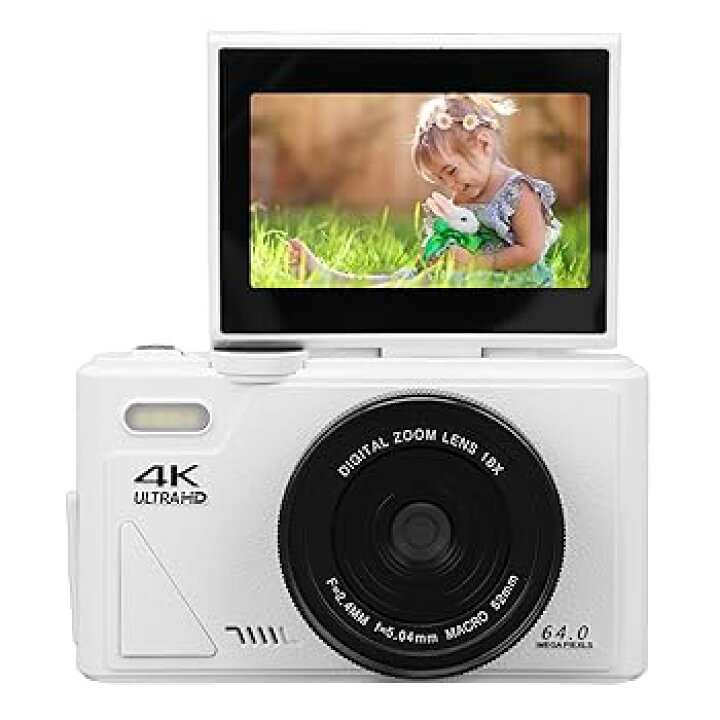 楽天市場】【中古】【未使用】4Kデジタルカメラ、3インチフリップ 