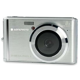 【中古】AGFA 写真コンパクトデジタルカメラ 2100万画素CMOSセンサー付き 8倍デジタルズーム LCDディスプレイ シルバー