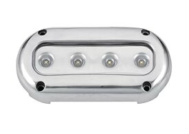 【中古】【未使用】BRIGHT S.S.316 マリン オーシャン ブルー 水中ライト スタンドロン ユニット ボート 4 LED 10W