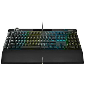 【中古】【未使用】CORSAIR K100 RGB メカニカル ゲーミングキーボード - CHERRY MX SPEED RGB シルバー キースイッチ - PBT ダブルショットキーキャップ - Elgato