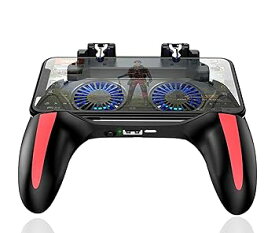 【中古】携帯電話ゲームパッド、ゲームコントローラー、デュアル冷却ファン付きモバイルゲームコントローラー、2500mah / 5000mah バッテリーオプション