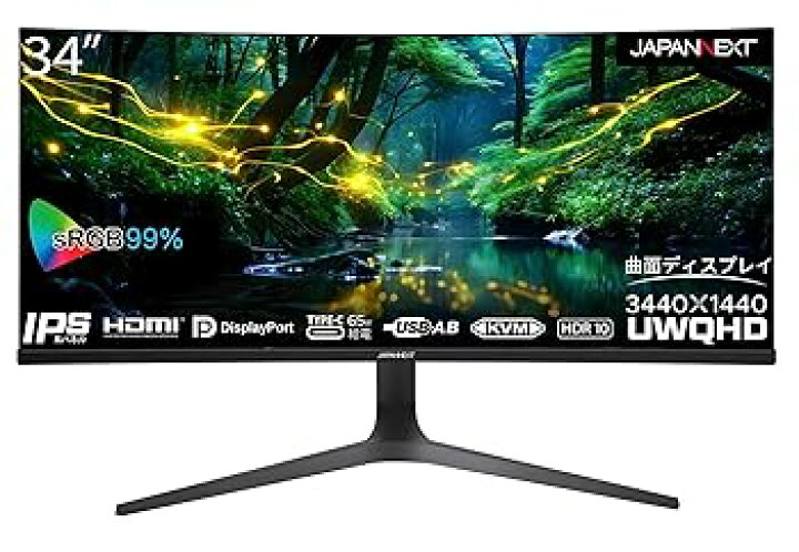 楽天市場】【中古】【未使用】JAPANNEXT 34インチ モニター UWQHD 3440 