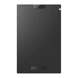 【中古】【未使用】バッファロー SSD 外付け 500GB USB3.2Gen1 ポータブル コンパクト PS5/PS4対応(メーカー動作確認済) ブラック SSD-PG500U3-BC/N
