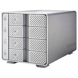 【中古】【未使用】センチュリー 独立電源スイッチ搭載 USB3.2 Gen2 3.5インチSATA×4 HDDケース「裸族のカプセルホテルUSB3.2」CRCH35U32CIS_FP