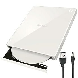 【中古】【未使用】バッファロー ラクレコ＋ iPhone スマホ DVD 再生 CD 取り込み CDレコーダー 語学 学習 プレーヤー DVDプレーヤー パソコン不要 Wi-Fiモデル mic