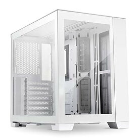 【中古】LIANLI USB3.1 Type-C対応 モジュラーバックパネル設計 オールホワイトカラー ATXケース O11 DYNAMIC MINI SNOW 日本正規代理店品