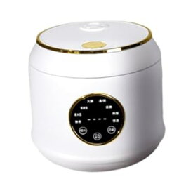 【中古】【未使用】2Lポータブル電気炊飯器、セラミックライナー付きスロークッカー、スープやラーメンに最適, 白