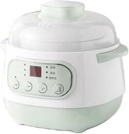 【中古】Tufduzo 全自動電気調理器 多機能鍋 スープ・シチューポット 一人用炊飯器 ノンスティック 電気保温調理鍋 陶器素材 防水設計 ヘルシーおかゆ ミ