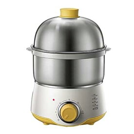 【中古】n/a ホームエッグボイラーダブルステンレス鋼の電気卵炊飯器キッチン家電機器スチーマー30分ノブタイミングを調理