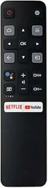 【中古】【未使用】OEM 交換用リモコン TCL TV RC802V FNR1 Netflix YouTubeホットキー付き 32S6500A 65P8S 65P8 55P8S 55P8 55EP680
