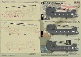 【中古】【未使用】プリントスケール 48-043 1/48 CH-47 チヌーク Part1
