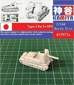 【中古】1/144 ミリタリーミニチュアシリーズ 未?立 WWII Japanese Type 2 Ka-To SPG Resin Kit 第二次世界大戦 プラモデル プラモデル (JPN75A)