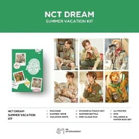【中古】エヌシティードリーム - 2019 NCT DREAM SUMMER VACATION KIT DVD+2Notes+Summer Bottle+Mini Clear Fan+On Pack Posters+Frame&Film Set [韓国