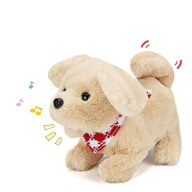 【中古】【未使用】Sotodik ぬいぐるみ 犬 電動 ごっこ遊び ペット飼う 動くいぬ ぬいぐるみ 音声付き おもちゃ 子供 プレゼント