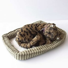 【中古】【未使用】ニニアンドキノ パーフェクトペット (小サイズ) キジトラ猫 ぬいぐるみ 猫 ねこ ネコ リアル 本物 そっくり 雑貨 動物 アニマル 癒し 動く プレ