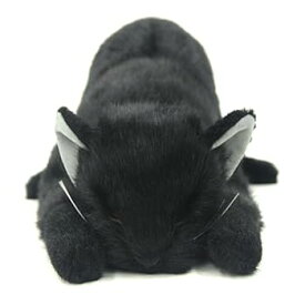 【中古】童心 リアルシリーズ 日本製 リアルな猫のぬいぐるみ 58cm (クロネコL眠り) (2503)