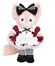 【中古】【未使用】テディベア通販アリス リーナベル 服 着せ替え コスチューム 不思議の国のアリス ボルドー 本体無 Sサイズ用