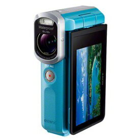 【中古】 SONY メモリースティックマイクロ マイクロSD対応 10m防水・防塵・耐衝撃フルハイビジョンビデオカメラ (ブルー) HDR-GW66V (L)