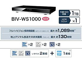 【中古】 maxell マクセル アイヴィブルー 1TB 2チューナー ブルーレイレコーダー iVDRスロット BIV-WS1000