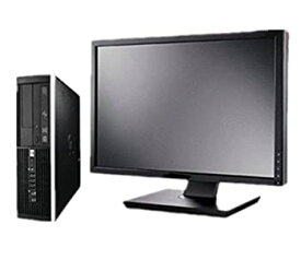 【中古】 パソコン デスクトップ 19インチ大画面液晶セット HP Compaq 8000 Elite SFF Core2Duo デュアルコア 2.93GHz 4GBメモリ