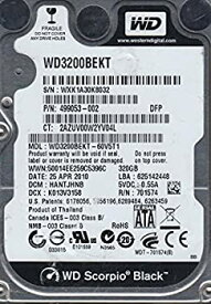 【中古】 wd3200bekt-60?V5t1 DCM hantjhnb Western Digital 320?GB SATA 2.5ハードドライブ