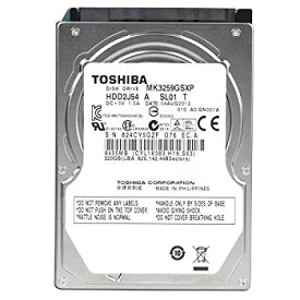 【中古】 東芝 TOSHIBA 2.5インチ 内蔵 ハードディスク 320GB SATA 3Gb/s 5400rpm キャッシュ 8GB 9.5mm 非AFT 512セクター hdd MK3259GSXP