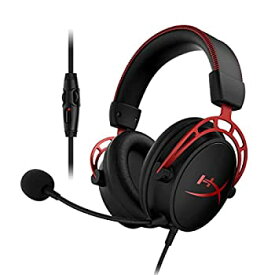 【中古】 HyperX Cloud Alpha ゲーミング ヘッドセット インライン音量コントロールBox付属 レッド HX-HSCA-RD/AS オリジナルデータ