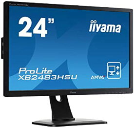 【中古】 iiyama AMVA+パネル WLEDバックライト24型ワイド液晶ディスプレイ XB2483HSU-B1