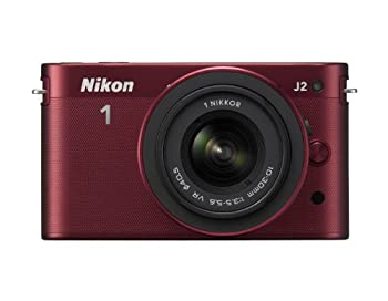 【中古】 Nikon ニコン ミラーレス一眼カメラ Nikon ニコン 1 (ワン) J2 標準ズームレンズキット レッド N1J2HLKRD：AJIMURA-SHOP