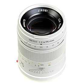 【中古】 KIPON 単焦点レンズ IBERIT (イベリット) 75mm f 2.4 ソニーEマウント Frosted Silver (つや消し シルバー)