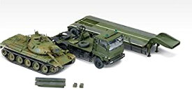 【中古】 青島文化教材社 1/72 ミリタリーモデルキットNo.SP 陸上自衛隊 73式特大型セミトレーラー 74式戦車付属