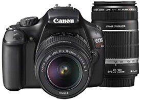 【中古】 Canon キャノン デジタル一眼レフカメラ EOS Kiss X50 ダブルズームキット EF-S18-55mm/EF-S55-25mm付属 ブラック KISSX50BK-WKIT