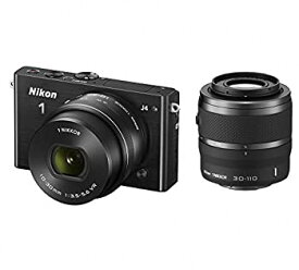【中古】 Nikon ニコン ミラーレス一眼 Nikon ニコン 1 J4 ダブルズームキット ブラック J4WZBK