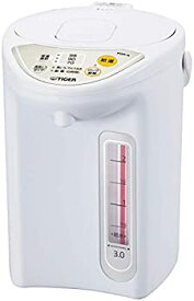 【中古】 タイガー魔法瓶(TIGER) マイコン電気ポット 保温機能 節電タイマー 3L アーバンホワイト PDR-G300-WU