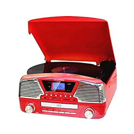 【中古】 TechPlay ODC35 RD 3 Spead turntable programmable MP3 CD player USB SD radio & remote control in Red by TechPlay