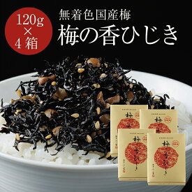 3000円ポッキリ 送料無料 【無着色国産梅使用梅の香ひじき 120g×4箱セット】 ふく富 お土産 福岡 博多 太宰府 ふりかけ 無着色 梅ひじき 国産 お取り寄せ おかず おにぎり おむすび まぜご飯 プレゼント ギフト 手土産 梅 ひじき