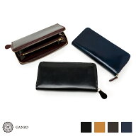 【GANZO】 ガンゾ SHELLCORDOVAN2 シェルコードバン2　ラウンドファスナー長財布