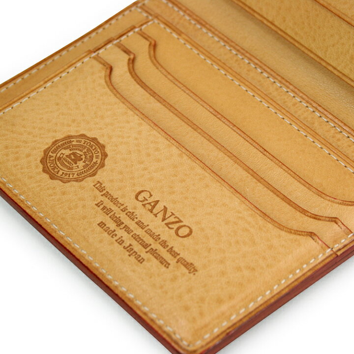 楽天市場】【GANZO】 ガンゾ THIN BRIDLE シンブライドル 二つ折り財布  
