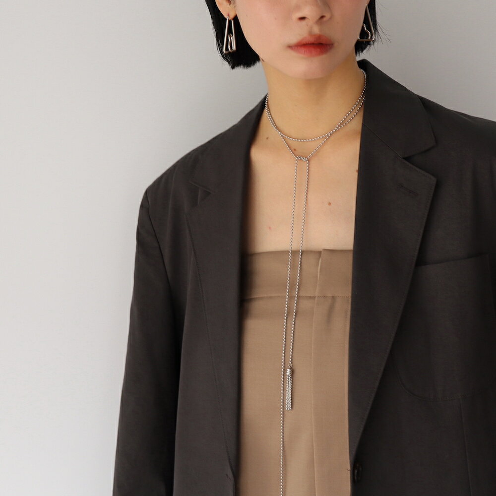 【10%OFFクーポン配布中】N244 ネックレス ロング ステンレス 付け方色々 タッセル つぶつぶ チェーン レディース 金属アレルギー対応 おしゃれ 個性 シンプル 高級感 シルバー 錆びない シンプル つけっぱなし プレゼント 調節可能 ジュエリー - メイン画像 5