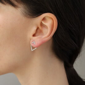 【35％OFFクーポン発行中】P469 ピアス サージカルステンレス 三角 四角 スクエア 2way 金属アレルギー対応 おしゃれ ユニーク シンプル ギフト プレゼント カジュアル ジュエリー 5pk 5ss 5ak 6qx