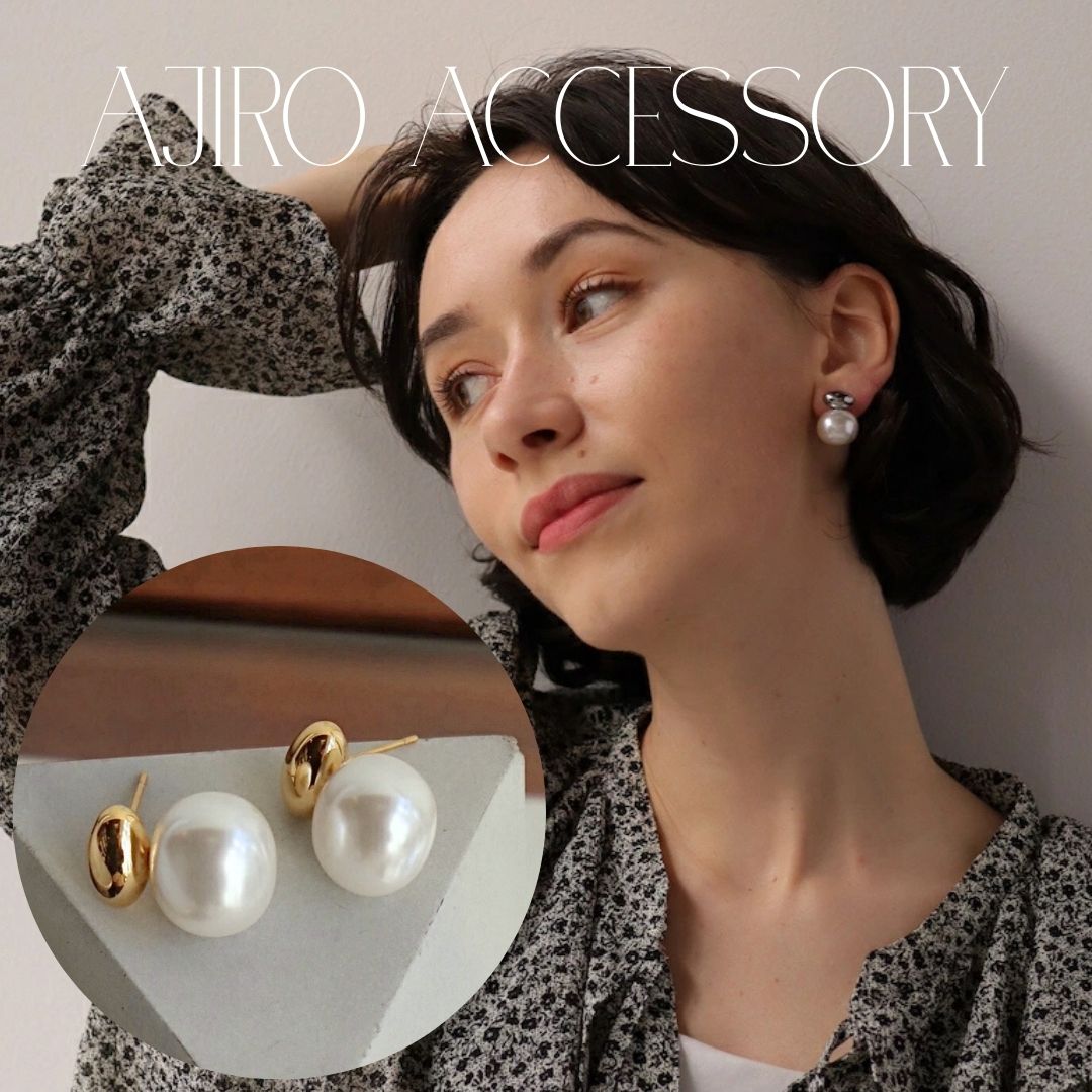 【35%OFFクーポン配布中】P058 ピアス 大振り パール シルバー ゴールド 大振り シンプル 金属アレルギー対応 セミフォーマル 結婚式 卒業式 入学式 入卒式 入園式 卒園式 ギフト オケージョン プレゼント おしゃれ 女性 レディース ajiro