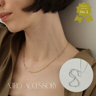 N135 ネックレス 金属アレルギー対応 レディース シンプル スネークチェーン ステンレス シルバー ゴール…